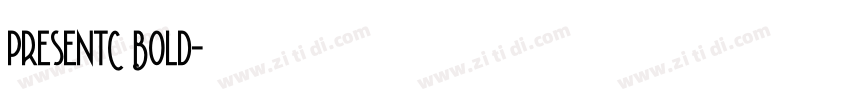 PresentC Bold字体转换